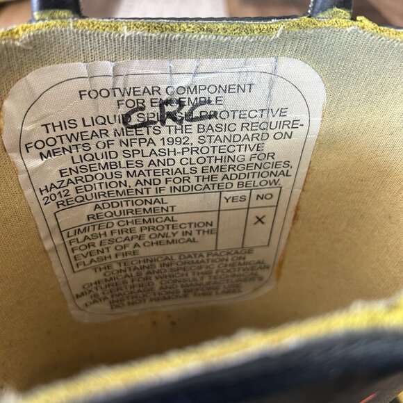 Thorogood 807 6000 Hellfire Steel Toe Hazmat Fire Fighting Work Boots Mens 8 W - Picture 11 of 12